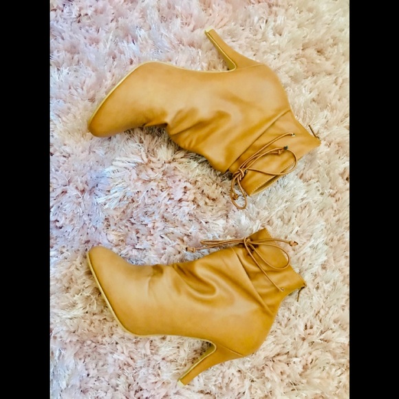 🔥 GORGEOUS TAN ANKLE BOOTS 🔥SIZE 9 🔥NEW WITH BOX - Picture 7 of 11